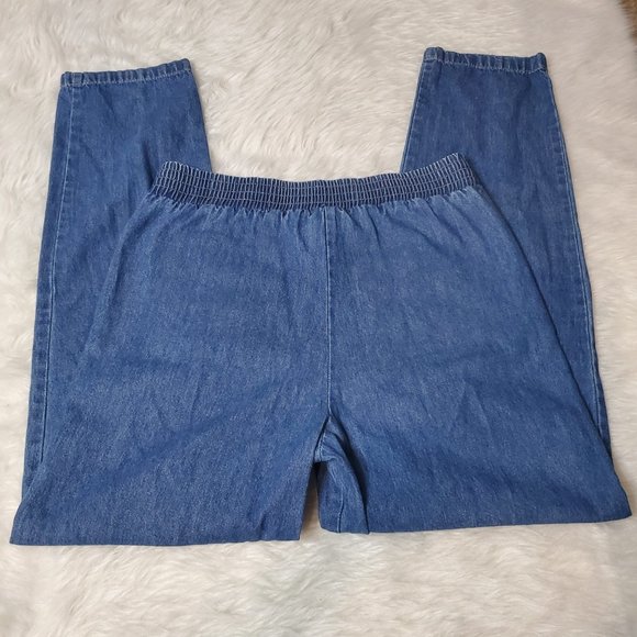 Vintage 90s Saint Germain High Rise Jeans with Embroidered Flower, S - Picture 5 of 5